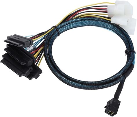 CABLEDECONN SFF 8643 Cable Interno Mini SAS HD A 4 Conectores SFF