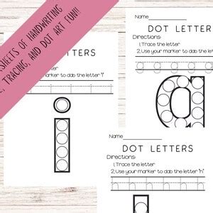 Alphabet Dot Art Letters Printables Worksheets Practice Alphabet ...