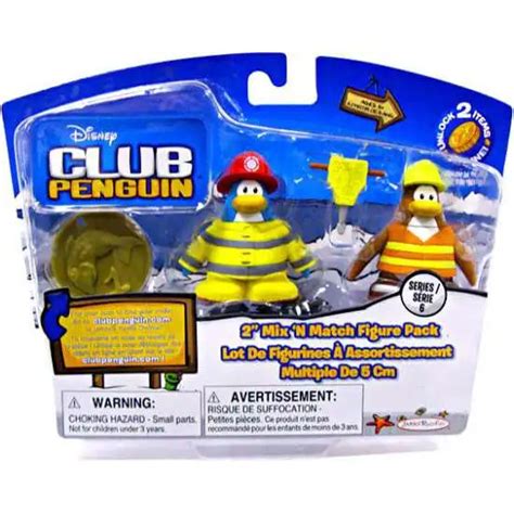 Club Penguin Mix N Match Series 6 Cadence Mini Figure Set Jakks Pacific