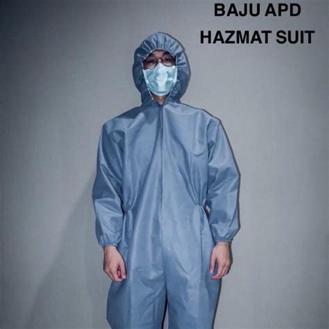 Jual Ready Baju Apd Coverall Disposable Hazmat Suit Hazmat Suite