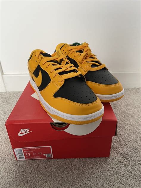 Nike Dunk Low Goldenrod Yellow Gold Black Shoes Dd1391 004 Mens Size 115 Ebay