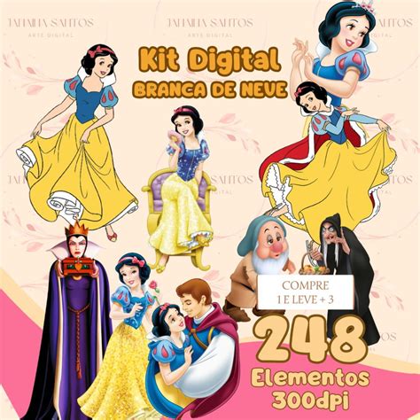 Kit Digital Branca De Neve Elo Produtos Especiais