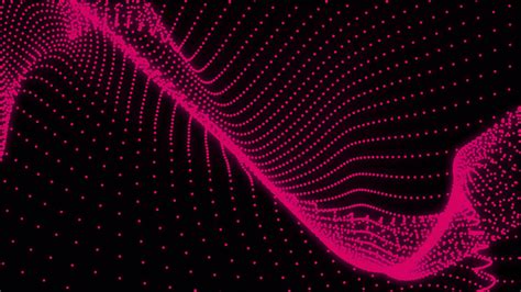 Abstract Digital Particle Wave And Lights Background Animation Cyber