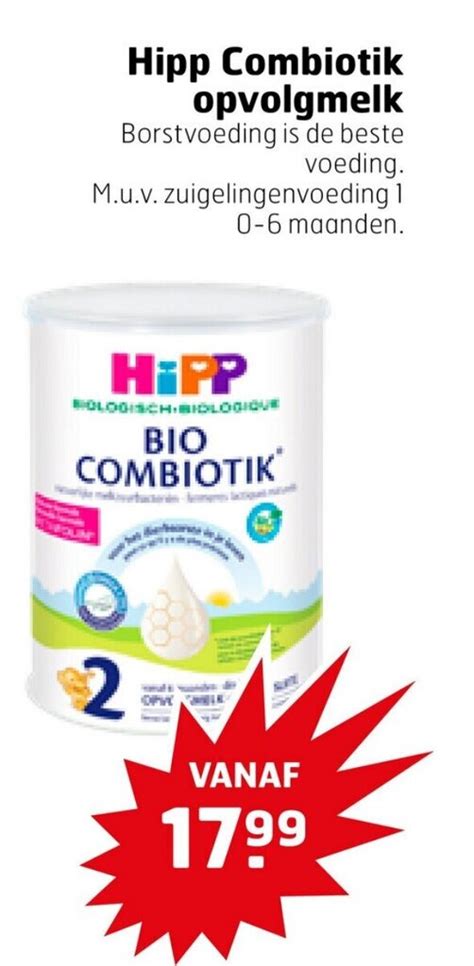 Hipp Combiotik Opvolgmelk Aanbieding Bij Trekpleister