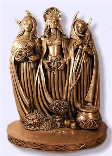 Pagan Statues Triple Goddess Statue Maiden Mother Crone Pagan