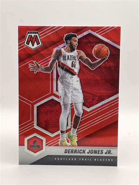 Panini Mosaic Mosaic Red Wave Prizm Derrick Jones Jr Ebay