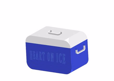 Heart On Ice Cooler Jon Langston Sticker Heart On Ice Cooler Jon