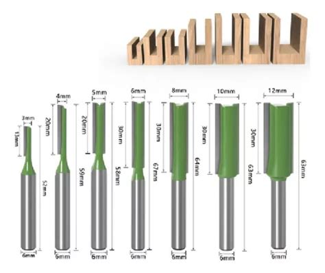 Kit 7 Fresas Cnc Tupia Spindle Madeira E Mdf Frete grátis