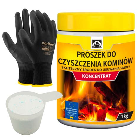 PROSZEK ŚRODEK DO CZYSZCZENIA KOMINA WYPALANIA SADZY SMOŁY HANSA 1kg