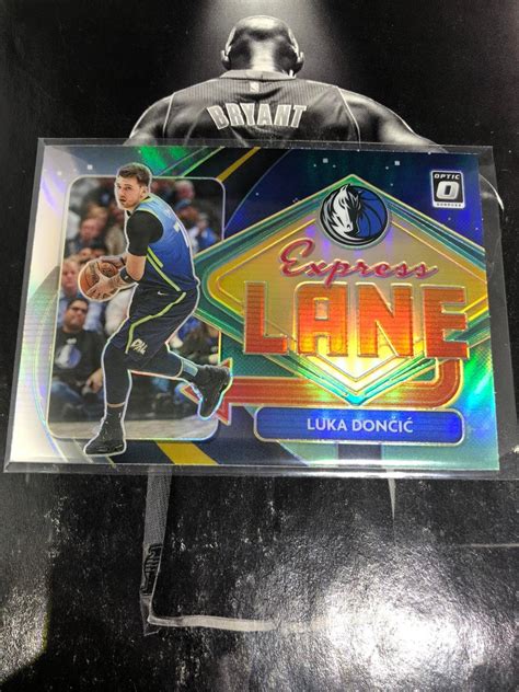 Luka Doncic Panini Donruss Optic Express Lane Holo 2021 NBA Card On