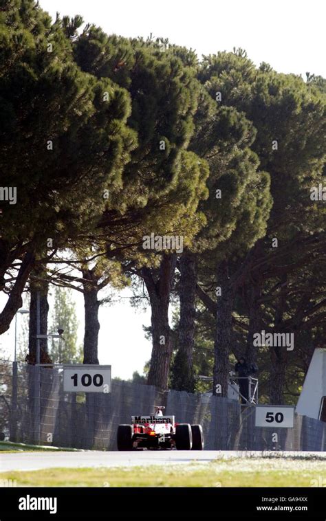 Formula One Motoracing San Marino Grand Prix Qualifying Stock Photo