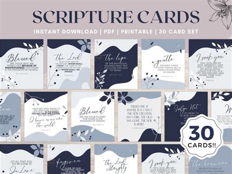 Bible Scripture Cards Encouragement Bible Verse Bible Verse Cards