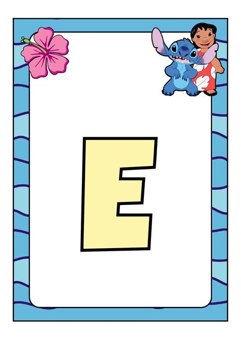 Alfabeto Stitch Para Imprimir - A Arte de Educar: ALFABETO STITCH PARA IMPRIMIR