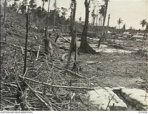 NOEMFOOR ISLAND DUTCH NEW GUINEA 1944 07 08 DEBRIS AND DESOLATION OF