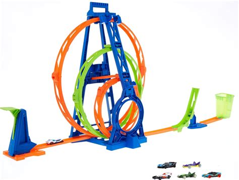 Hot Wheels Track Builder Action Triple Loop Kit Track Set 54886 10