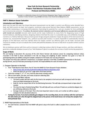 Fillable Online Nmsp Cals Cornell Protocol Moisture Calibration For