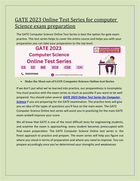 GATE 2023 Online Test Series for computer Science exam Preparation by Deependra Singh - Issuu