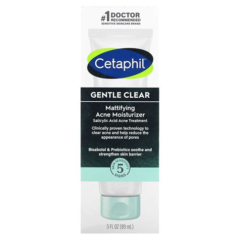 Cetaphil Gentle Clear Mattifying Acne Moisturizer 3 Fl Oz 89 Ml