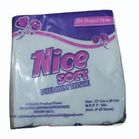 Nice Soft Ply Plain White Tissue Napkin At Best Price In Mhow