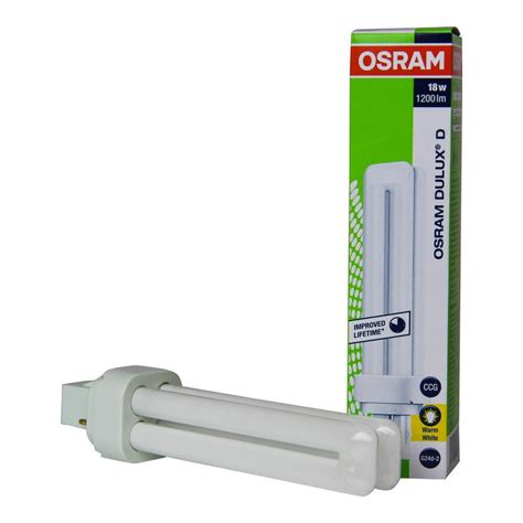 OSRAM Dulux D 18W 830 socle G24d 2 lumière blanche Amazon fr