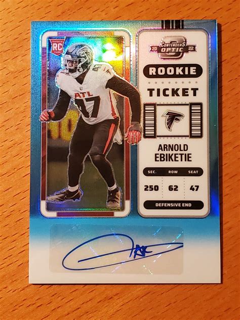 Contenders Optic Teal Prizm Arnold Ebiketie Rookie Auto D