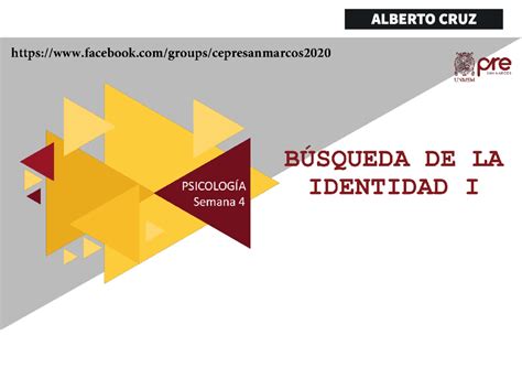 Psicologia Semana Ciclo Ii Alberto Cruz Pre San Marcos Unmsm