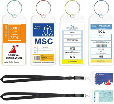 Ntonpower Pack Cruise Luggage Tags Cruise Lanyard For Carnival Ncl