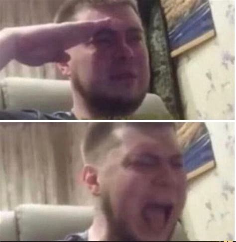 Crying Salute Blank Template Imgflip