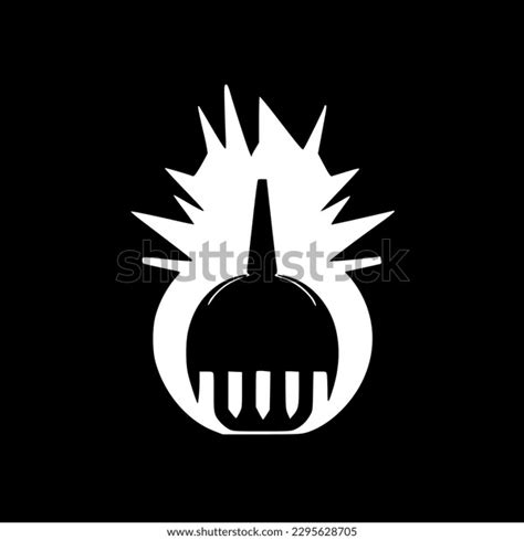 Bomb Black White Vector Illustration Stock Vector (Royalty Free ...