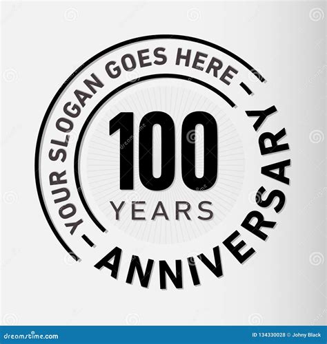 100 Years Anniversary Celebration Design Template. Anniversary Vector ...