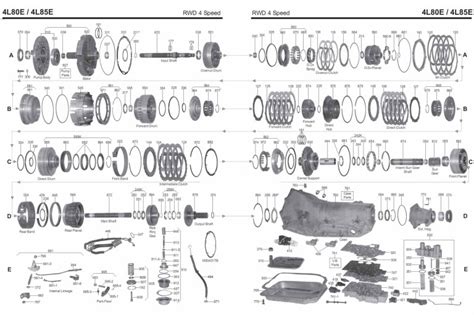 Labeled 4l60e Transmission Diagram