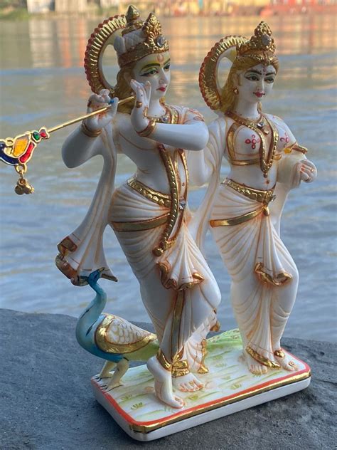 buy radha krishna statue  cm big cultured marble radha krisna