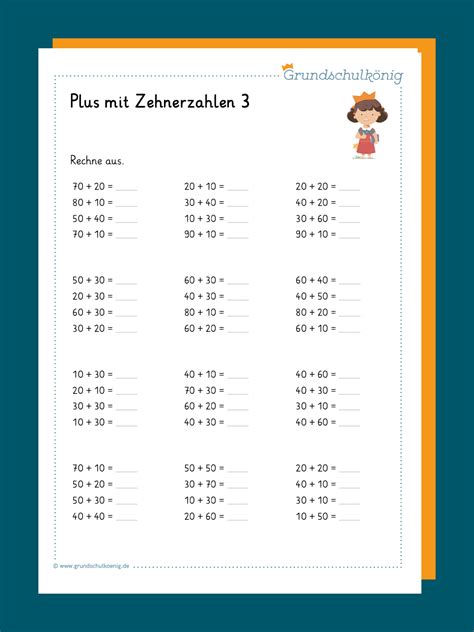 Subtraktion Addition Mit Zehnerzahlen