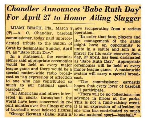 Image 19 Babe Ruth Day Babe Ruth Central Babe Ruth Central