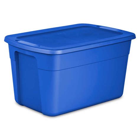 Sterilite 30 Gallon Tote Box Plastic Blue