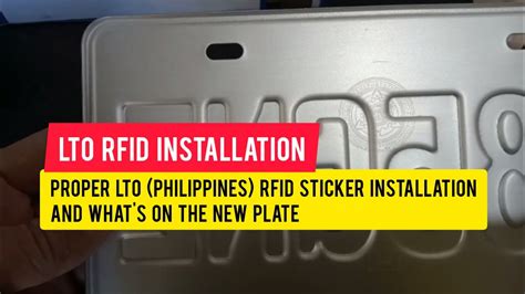 Proper LTO Philippines RFID Sticker Installation And What S On The