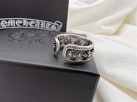 Sterling Silver Cuff Ring - Chrome Hearts