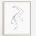 Naked Woman Printable Wall Art Abstract Nude Sketch One Line Etsy