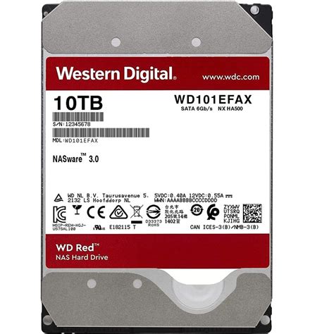 WD Red 10TB NAS Internal Hard Drive - 5400 RPM Class