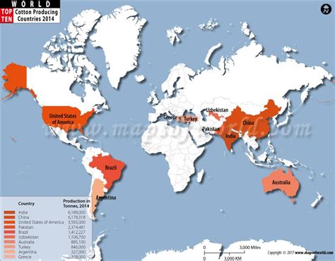 Top 10 Cotton Producing Countries World Top Ten