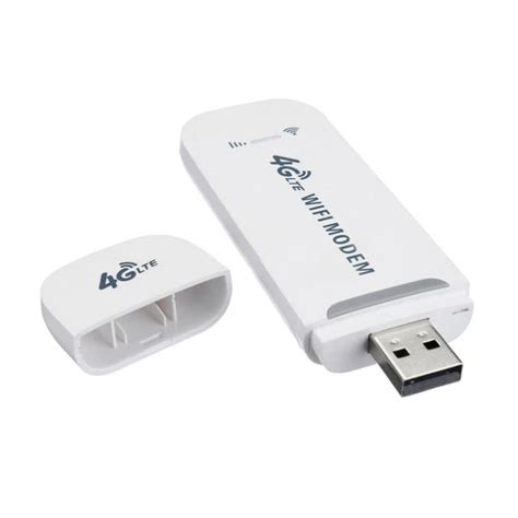 Безжичен рутер за SIM карта, USB модем, матово бял, преносим ...
