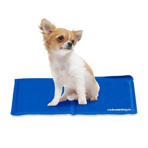 Relaxdays Matelas chiens 40 x 30 cm tapis rafraîchissant gel