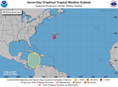 Hurricane forecasters watching the Caribbean; Tammy a tropical storm ...