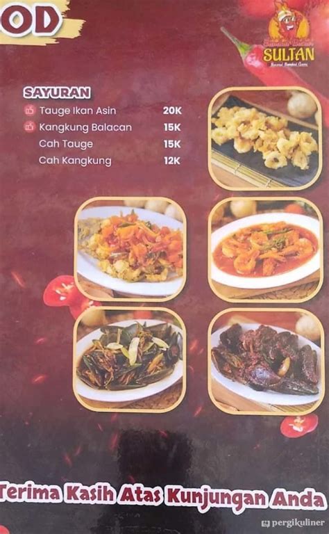 Selalu Diperbarui Menu Sambal Bakar Sultan Gading Serpong Tangerang