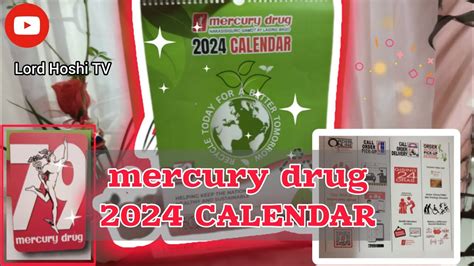 MERCURY DRUG 2024 CALENDAR Mercurydrug Mercurydrugcalendar YouTube