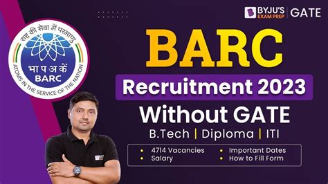 Barc Recruitment Barc Vacancy Without Gate B Tech Diploma