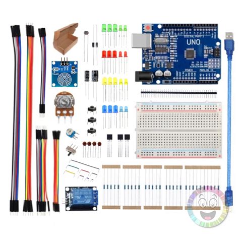 Kit Arduino Uno R3 Compatível Personalizado Básico Com Protoboard Led