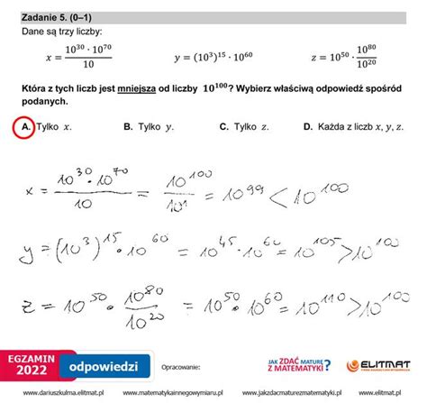 Egzamin ósmoklasisty 2022 Matematyka Odpowiedzi I Arkusz Cke