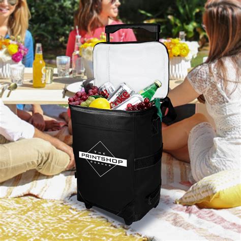 Personalized Coolers Custom Branded W/ Your Logo Soft Insulated Rolling Cooler Bag for Party ...