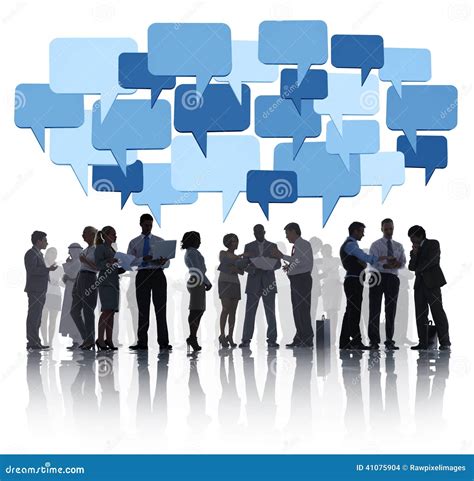 Group of Business People Discussing Business Issues Stock Illustration